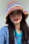 Coloured-Striped-Woven-Straw-Hat-1