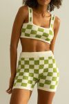 Contrast-Checkerboard-Cami-Crop-Top-Shorts-Set-1