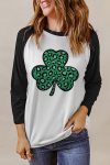 Contrast-Color-Chest-Clover-Leopard-Print-Pullover-1