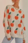 Crew-Neck-Orange-Pattern-Sweater-2