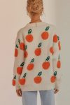 Crew-Neck-Orange-Pattern-Sweater-2