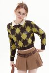 Crew-Neck-Plaid-Patchwork-Sweater-1