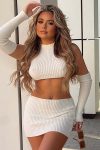 Detachable-Sleeve-Knit-Crop-Top-Three-piece-Skirt-Set-2