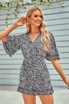 Floral-Print-Flare-Sleeve-Rompers-3