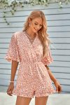 Floral-Print-Flare-Sleeve-Rompers-3