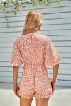 Floral-Print-Flare-Sleeve-Rompers-3