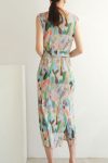 FullPleatedPrintedBackSlitDress1