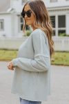 Gray-Pocketed-Oversized-Drop-Sleeve-Top-1