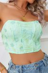 Green-Strapless-Glitter-Corset-Crop-Top-2