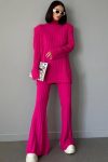 High-Collar-Ribbed-Knitted-Bell-Bottoms-Two-piece-Set-8