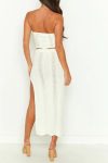 Hollow-Out-Strapless-Crop-Top-Slit-Skirt-Suits-4