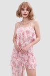 IrregularHemFloralPrintCamiDress4