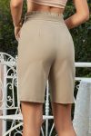 Khaki-Button-Front-Lace-Up-Shorts-1