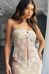 Lace-Hollow-Out-Strapless-Tops-Midi-Skirt-Suits-6