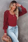 Lace-Patchwork-Long-Sleeve-Tops-1