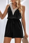 Lacework-V-Neck-Tie-waist-Rompers-7