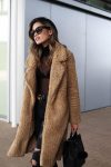 Lapel-Solid-Color-Plush-coat-1