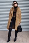 Lapel-Solid-Color-Plush-coat-1