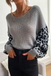 Leopard-Print-Patchwork-pullover-Sweater-8