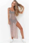 Mesh-Crew-Neck-Slit-Tank-Dress-1