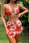 Mesh-Floral-Print-Tie-up-Three-Piece-Bikini-Suits-1