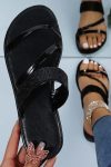 MetallicRhinestoneFlatSandals-Gold1