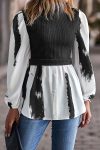 Mock-Neck-Knit-Patchwork-Shirt-Tops-2