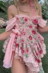 Off-Shoulder-Floral-Print-Corset-Dress-1