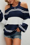 Off-Shoulder-Halter-Striped-Sweater-7