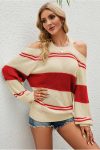 Off-Shoulder-Halter-Striped-Sweater-7