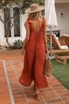 Orange-Ruffle-Straps-Backless-Jumpsuits-2