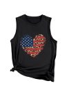 Peach-Heart-Flag-Graphic-Sleeveless-T-shirt-2