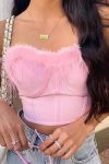 Pink-Fuzzy-Corset-Crop-Top-2