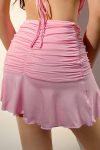 Pink-Ruched-Pack-Hip-Mini-Skirts-4