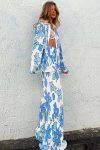 Pleated-Floral-Print-Two-Piece-Shirt-Set-1