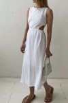 Pleated-Single-breasted-Bare-Waist-Tank-Dress-13