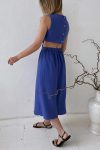 Pleated-Single-breasted-Bare-Waist-Tank-Dress-13