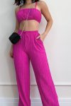 Pleated-Smocked-Vest-Drawstring-Long-Pants-Suits-8