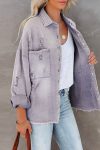 Pocketed-Solid-Color-Distressed-Denim-Jacket-10