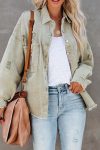 Pocketed-Solid-Color-Distressed-Denim-Jacket-10