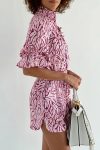 Printed-Puff-Sleeve-Shirt-Drawstring-Shorts-Suits-6