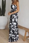 Satin-Irregular-Geometric-Print-Backless-Dress-3