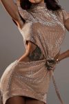 Sequins-Mock-Neck-Cutout-Bare-Waist-Dress-4