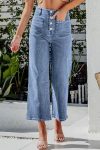 Single-breasted-High-Waist-Cropped-Jeans-4