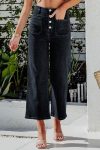 Single-breasted-High-Waist-Cropped-Jeans-4