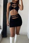 Sleeveless-Cutout-Crop-Top-Skirt-Suits-4