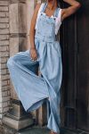 Sleeveless-Pocket-Front-Loose-Denim-Jumpsuits-3