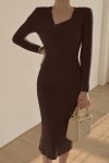 Solid-Color-Back-Split-Knitted-Midi-Dress-1