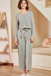 Solid-Color-Cardigan-Long-Pants-Loungewear-Three-piece-Outfit-7