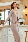 Solid-Color-Cardigan-Long-Pants-Loungewear-Three-piece-Outfit-7